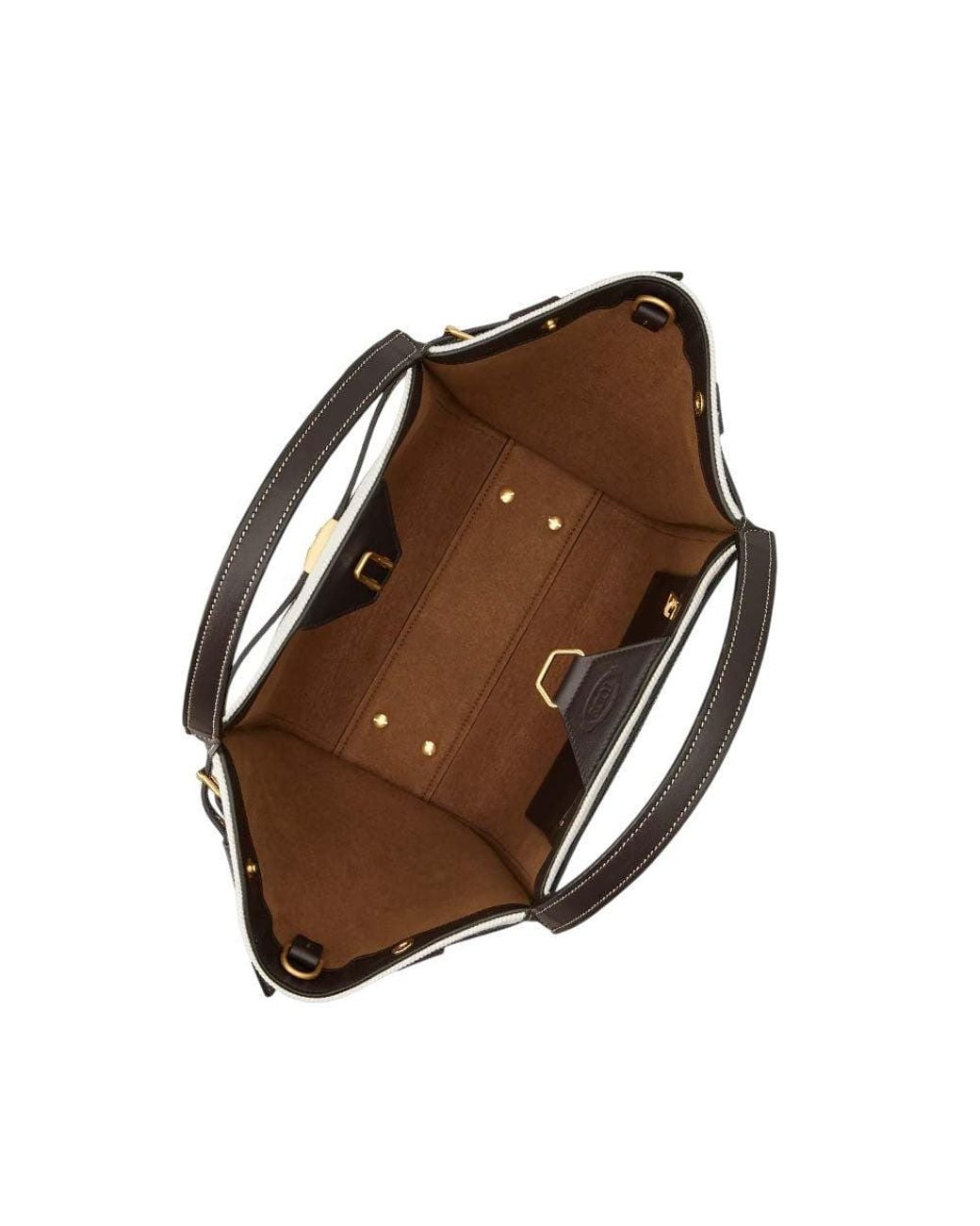 Tod's Brown Logo Small Tote