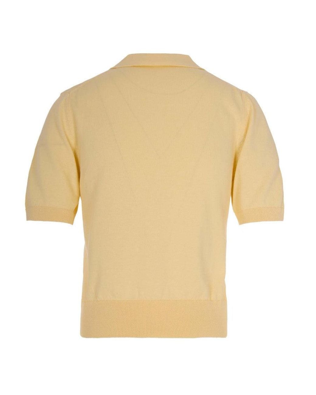 A.P.C. Natural Solid Shirt Collar Polo