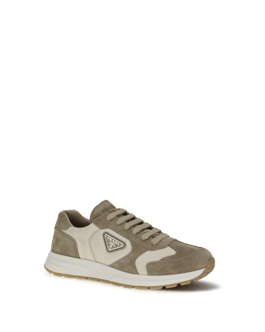 Prada White Prax Sneakers for men