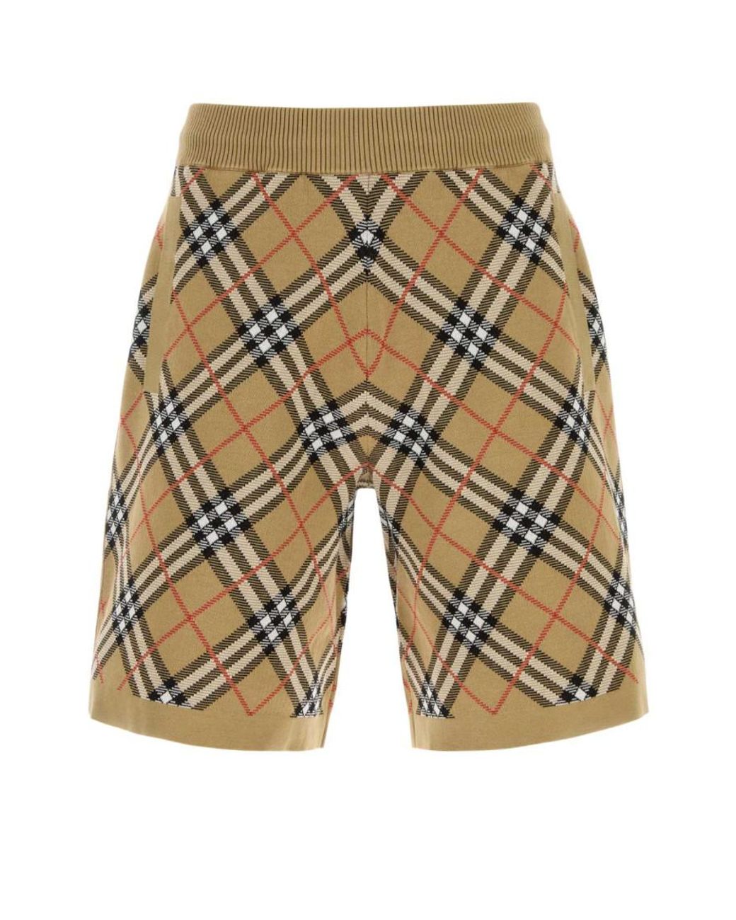 Burberry Brown Checks Shorts for men