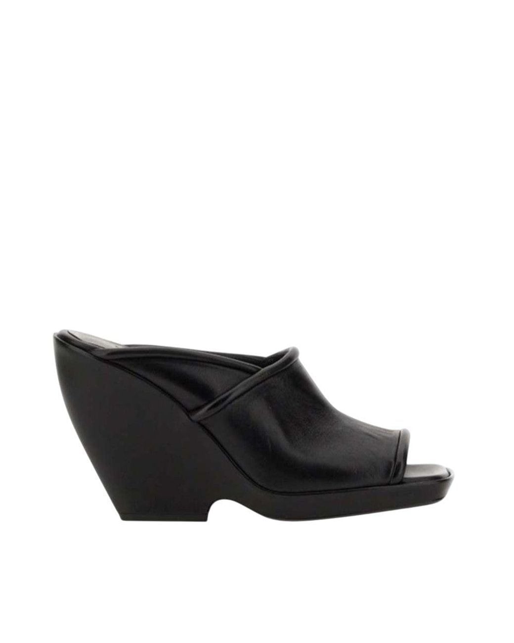 Khaite Black The Stagg Wedges
