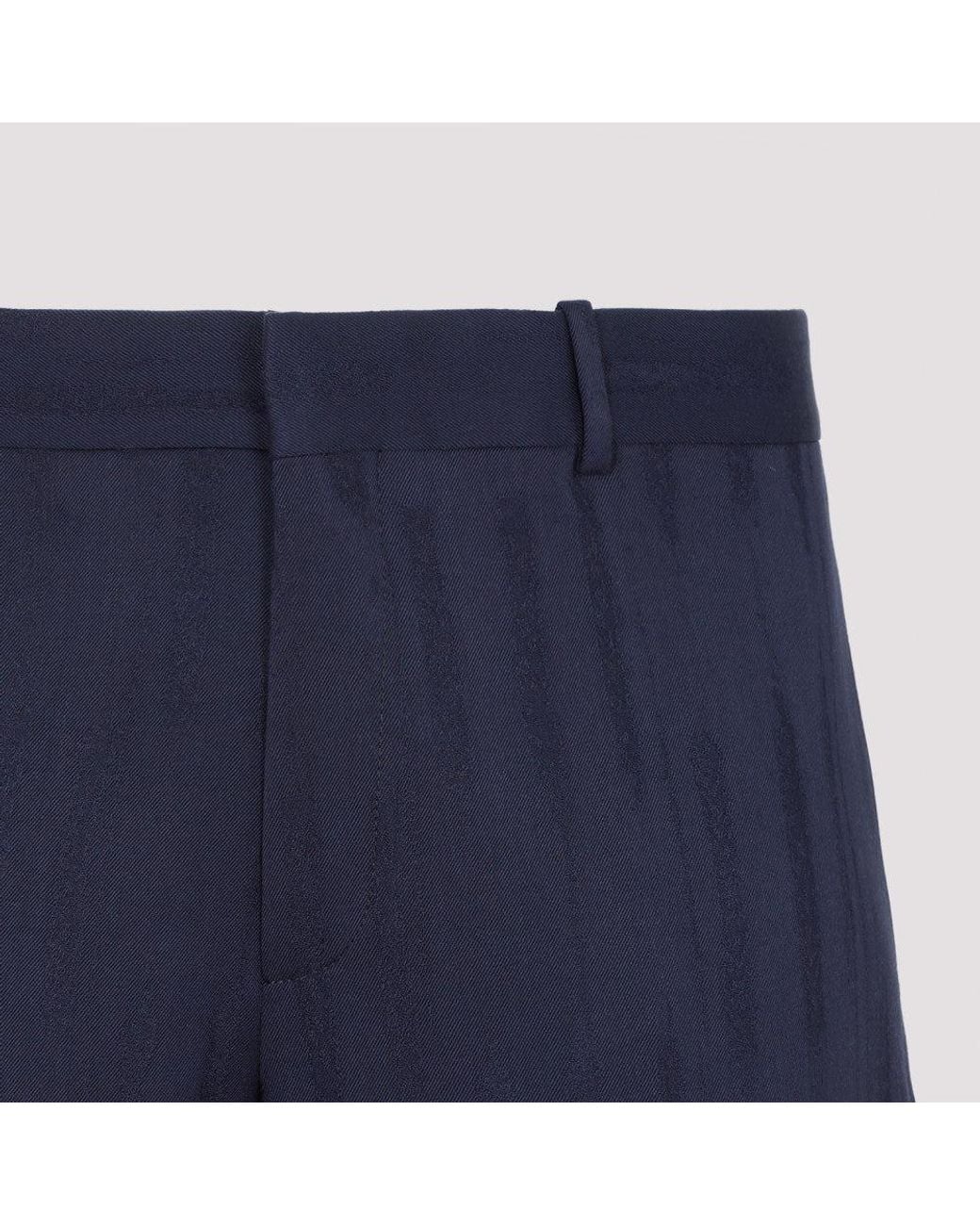 Off-White c/o Virgil Abloh Blue Jacquard Slim Pant for men