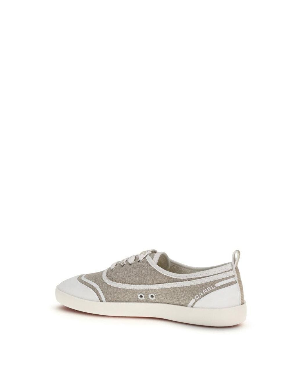 CAREL PARIS White Canvas Sneakers