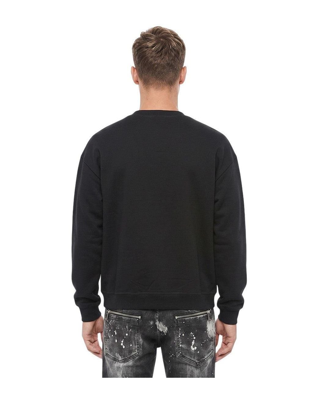 DSquared² Black Crew Neck Sweatshirt for men