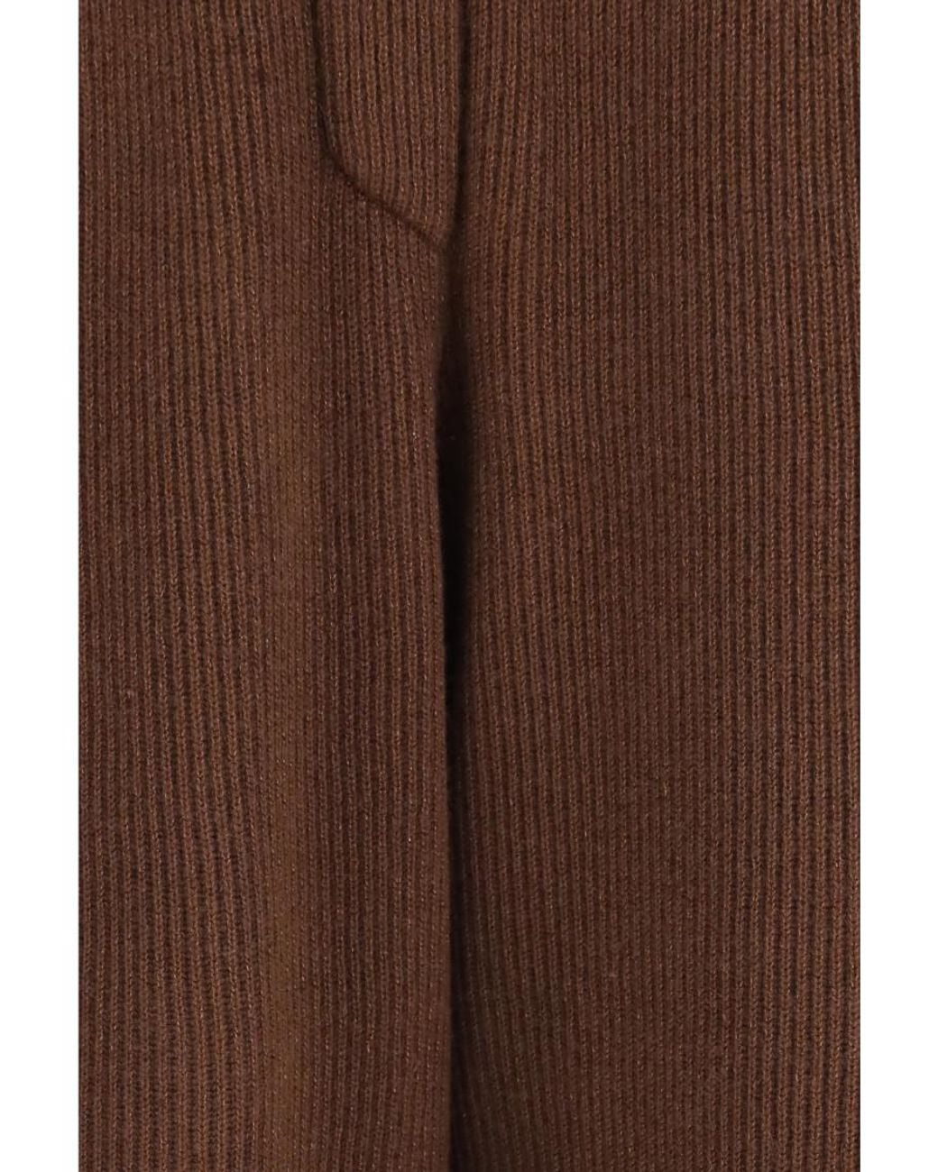 Brunello Cucinelli Brown Regular Flat Front Pants