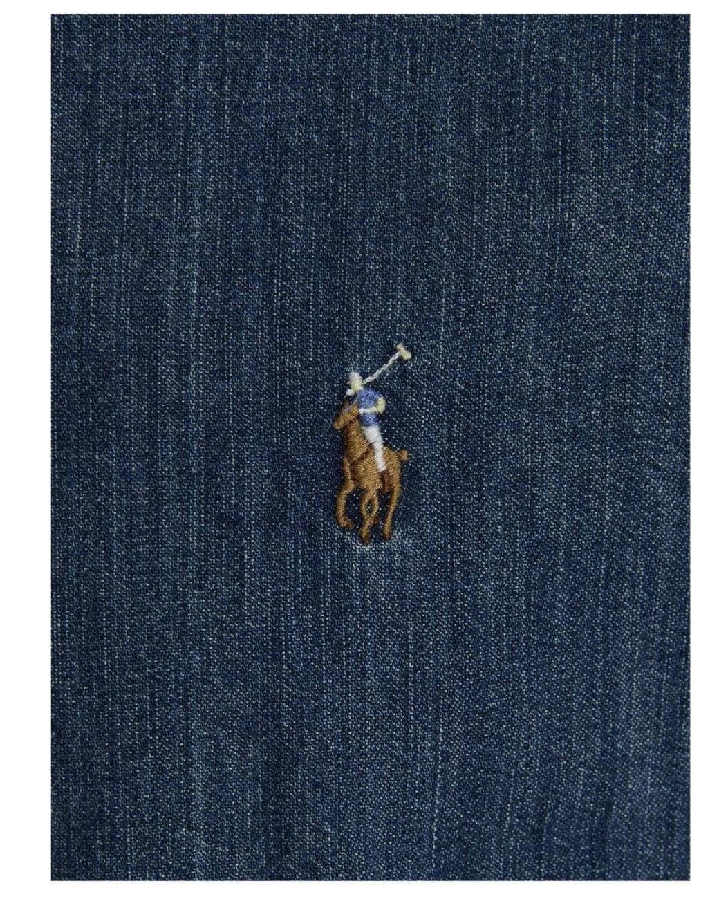 Polo Ralph Lauren Blue Regular Denim Shirt for men
