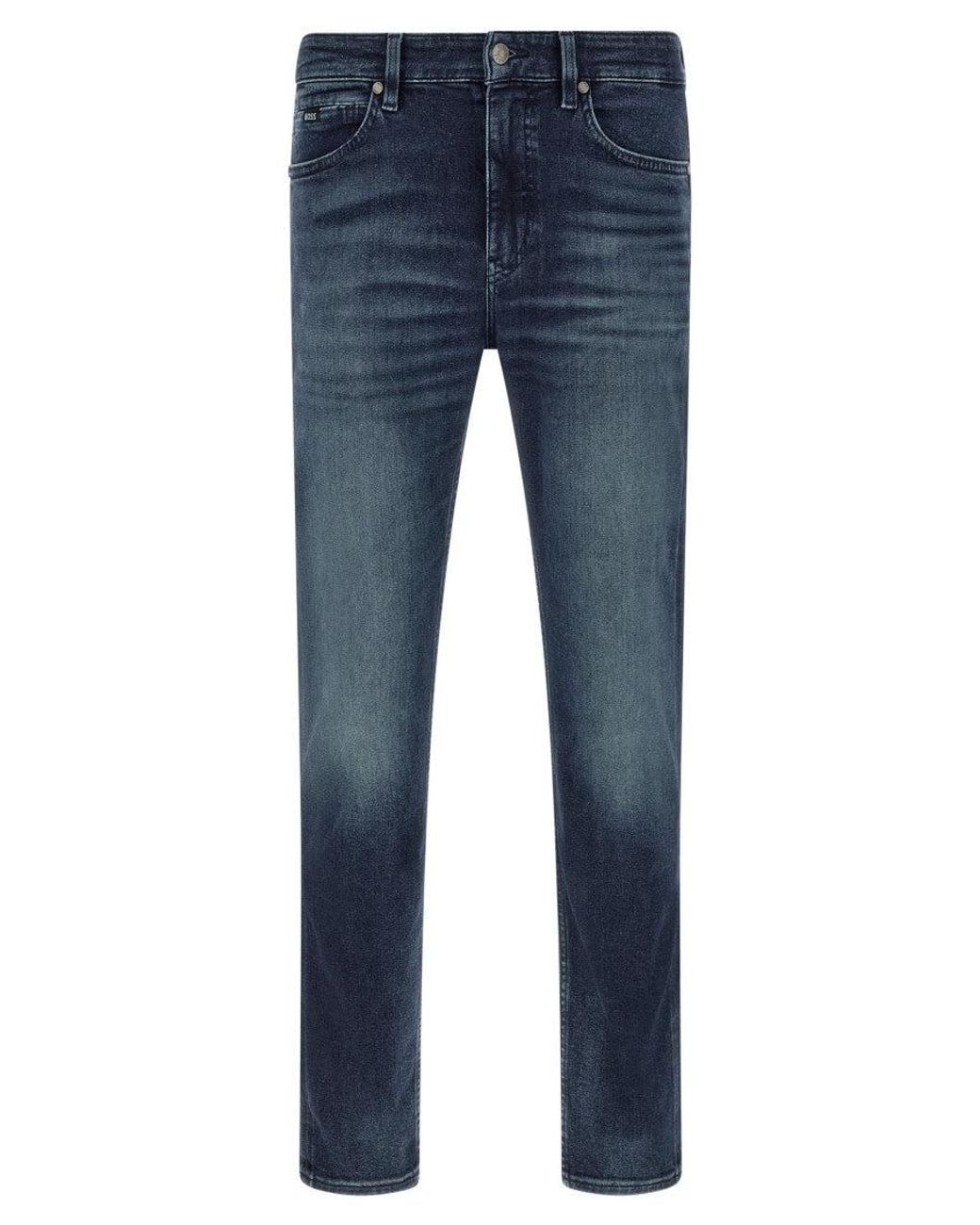 Boss Blue Slim Mid Rise Jeans for men