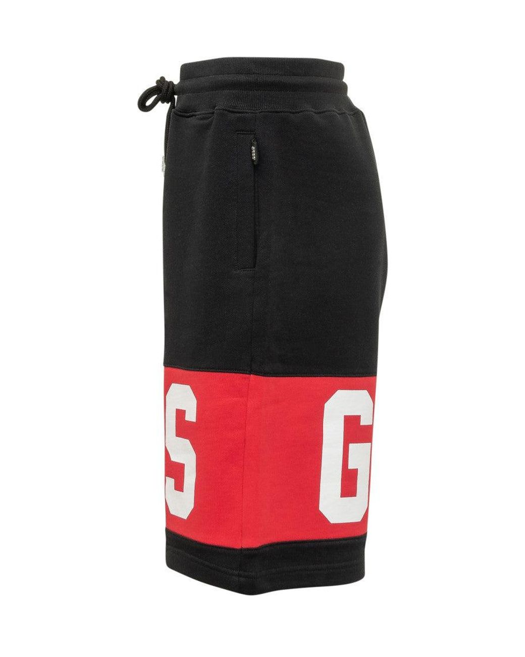 Gcds Black Logo Shorts for men