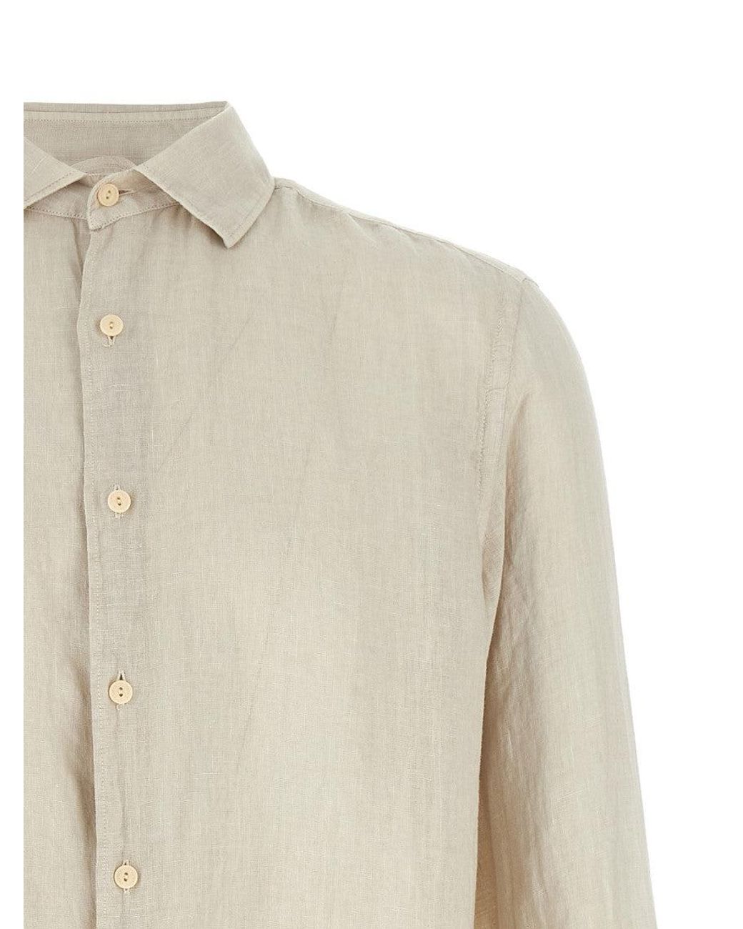 Mc2 Saint Barth White Solid Shirt for men