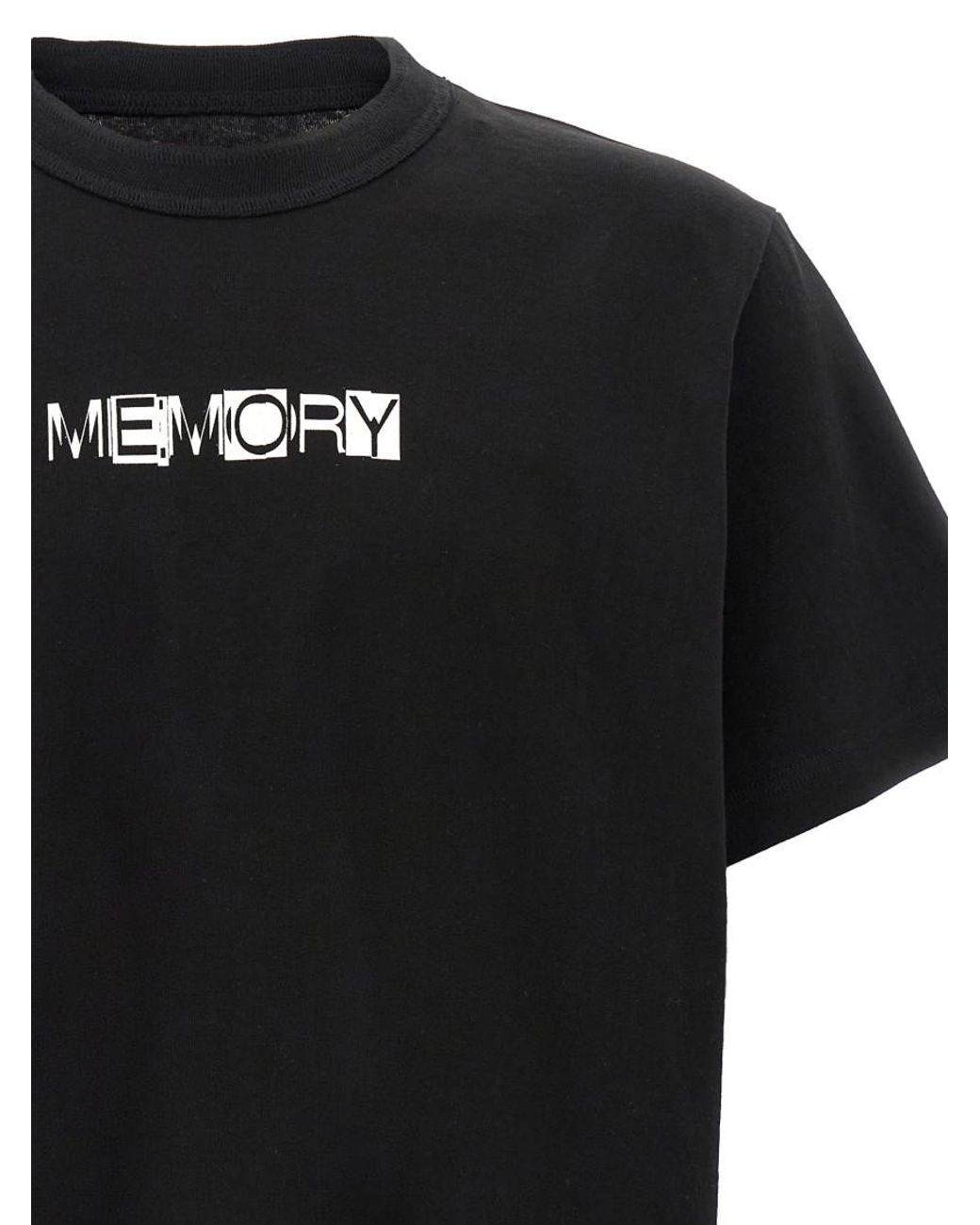 Sacai Memory T-Shirt in Black for Men | Lyst