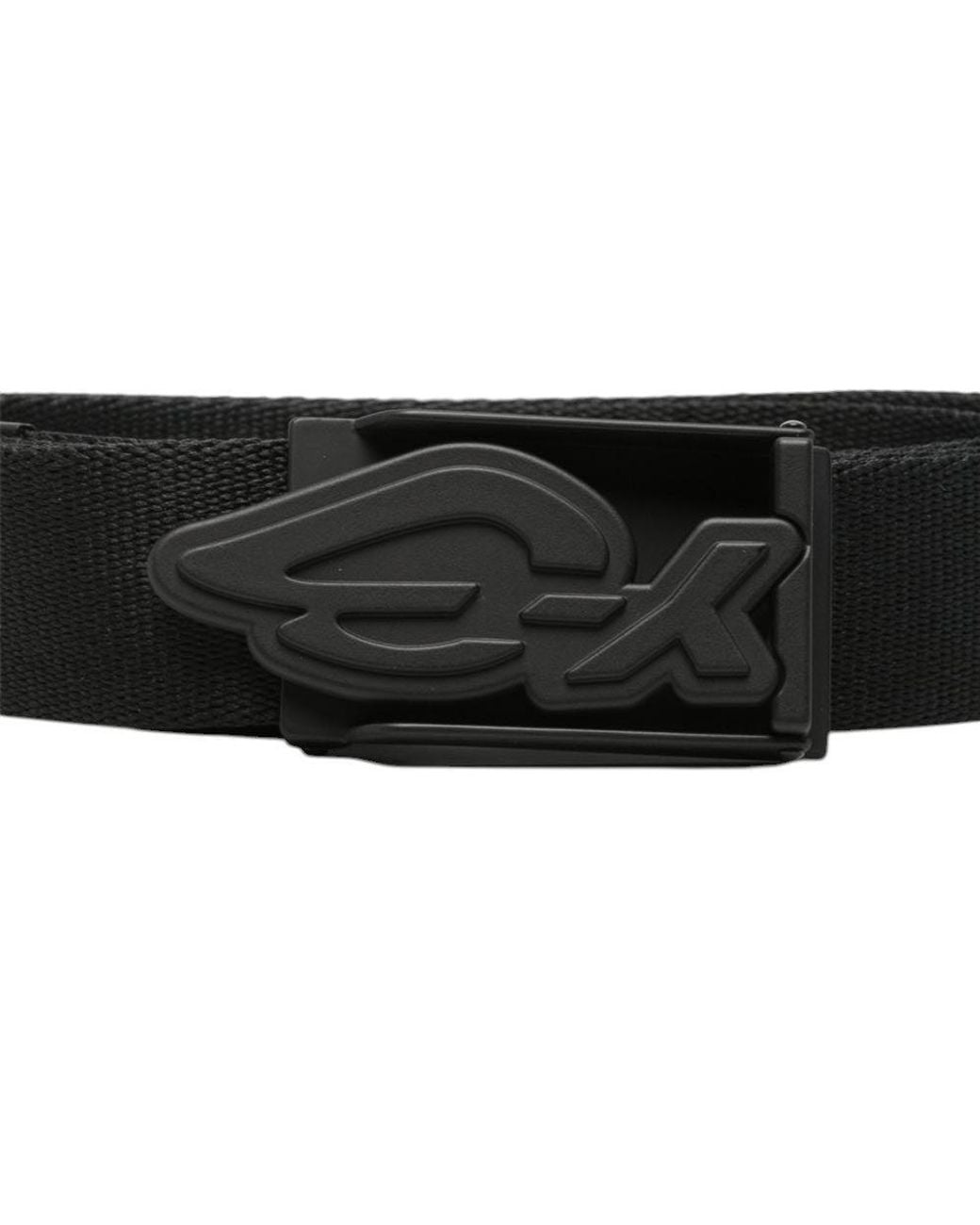 Y-3 Black Logo Buckle Belt for men