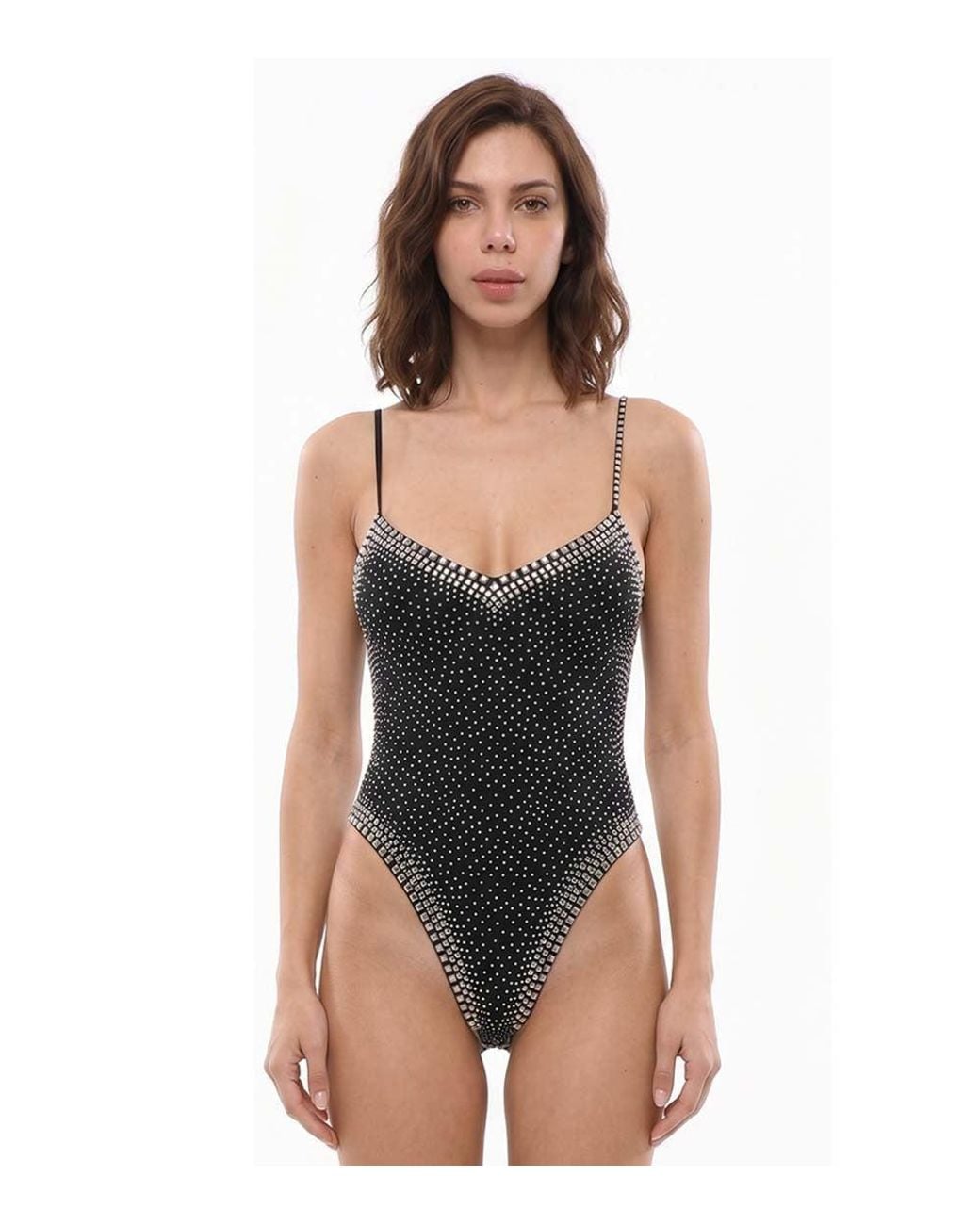 DSquared² Black Embellished Swimwear