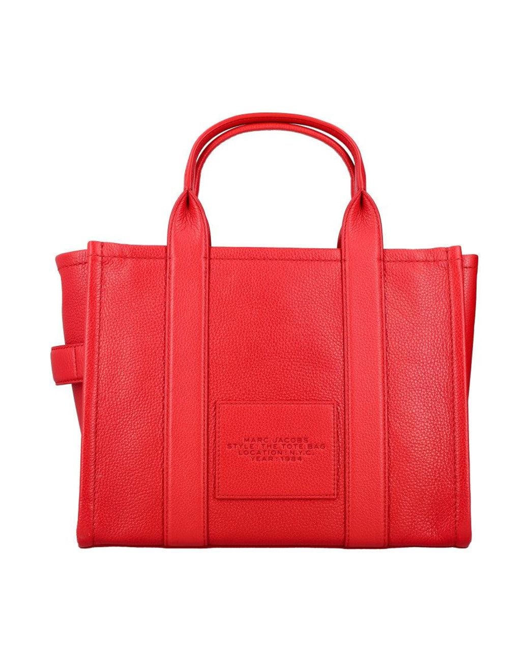 Marc Jacobs Red The Top Zip Medium Tote