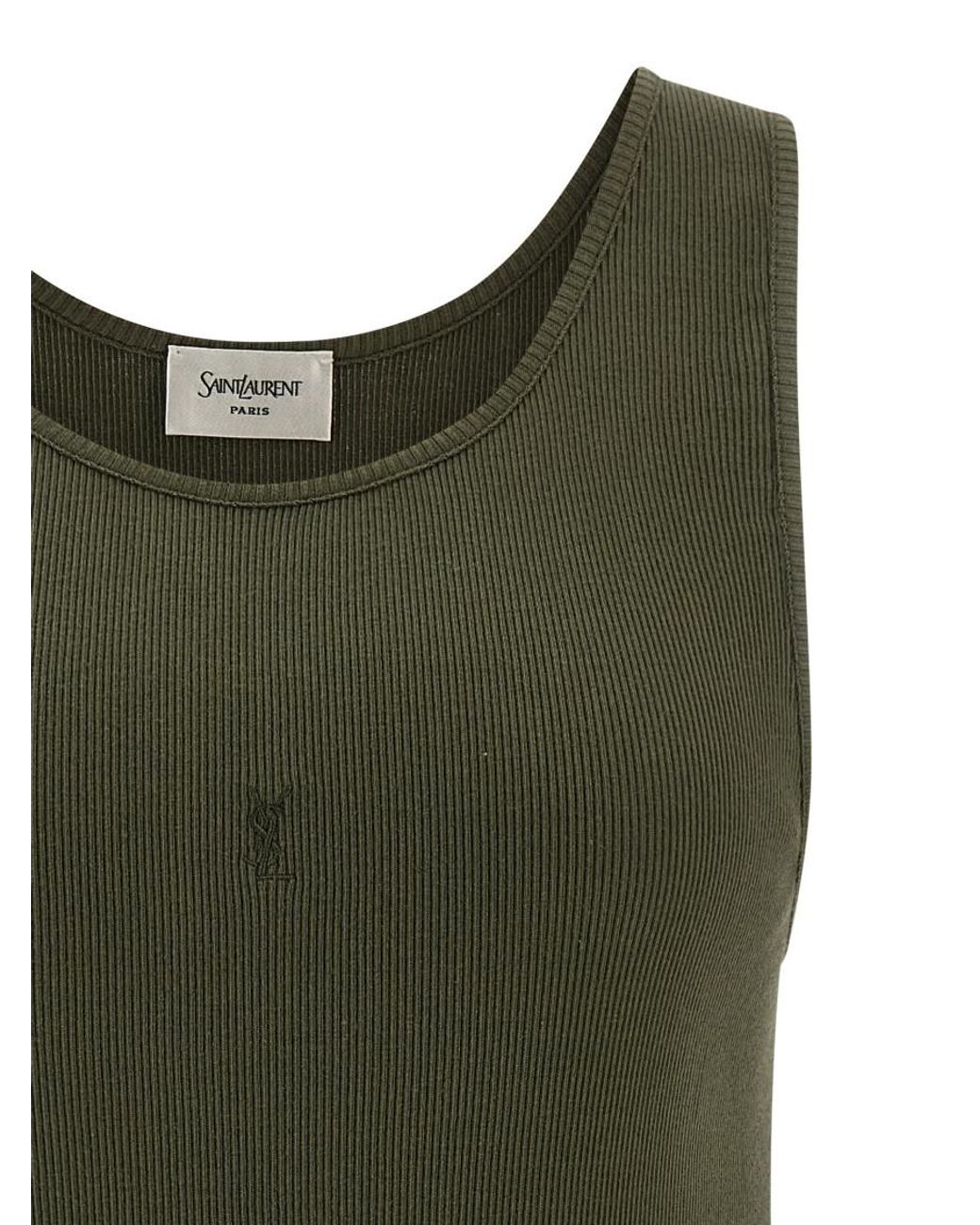 Saint Laurent Green Cassandre Tops