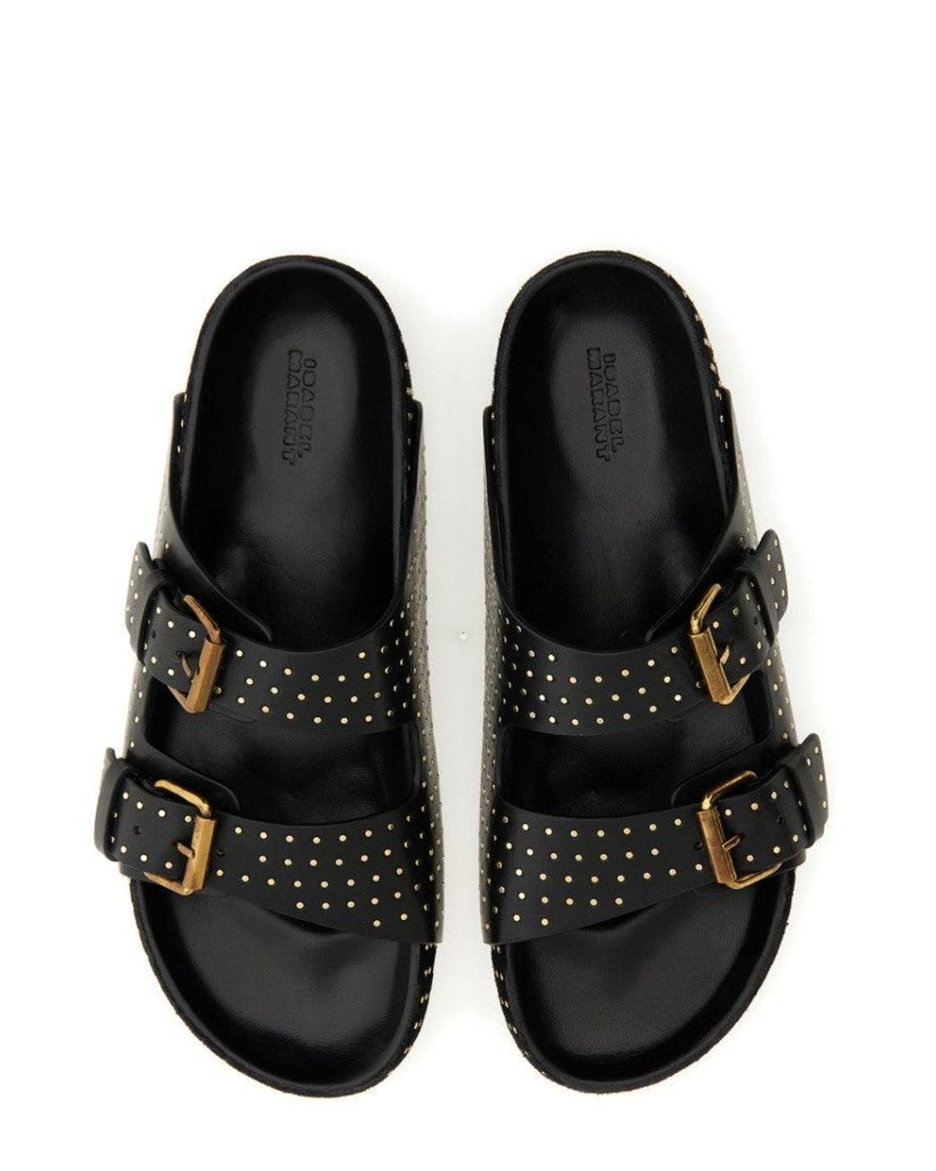 Isabel Marant Black Lennyo Slides All Over Studs