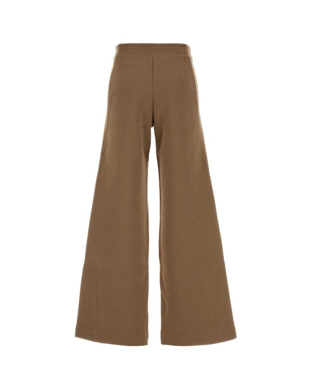 Max Mara Brown Light Flared Flat Front Pant