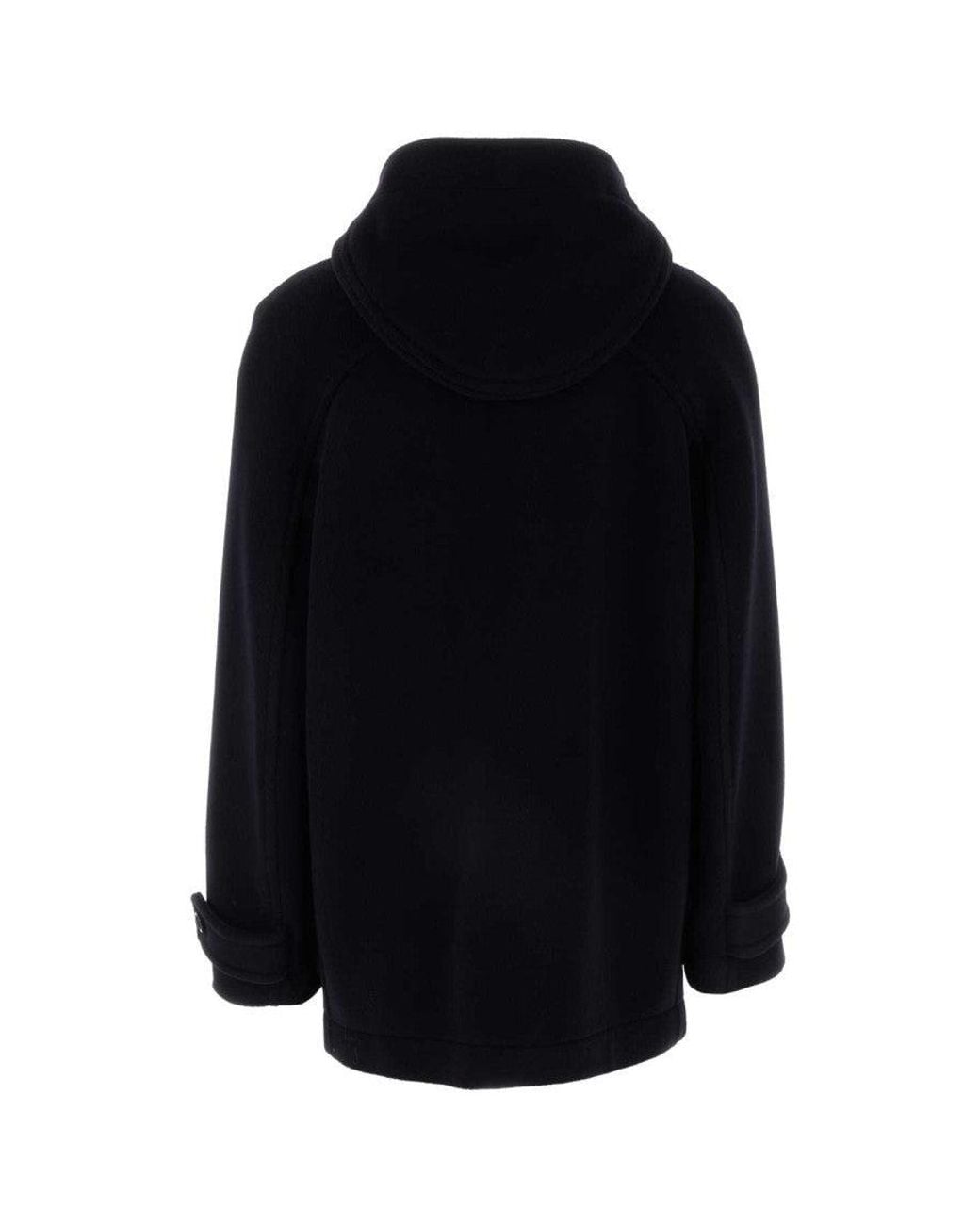 Bottega Veneta Black Wool Duffle Coat