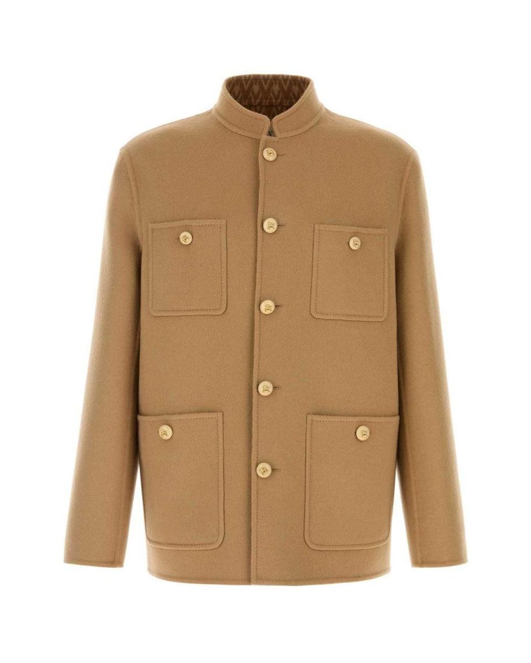 Valentino Brown Light Solid Jacket for men