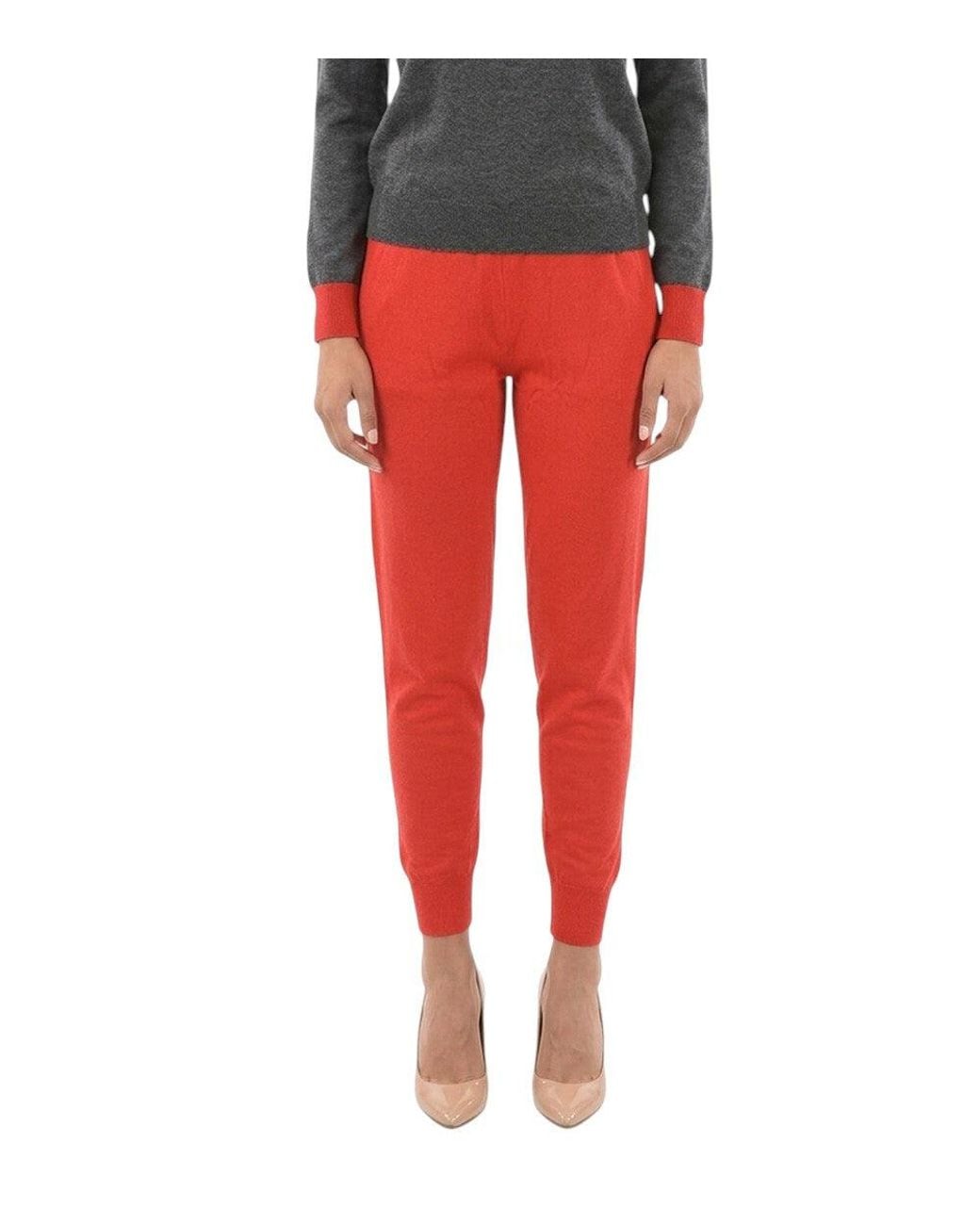 Stella McCartney Red Slim Joggers Pants