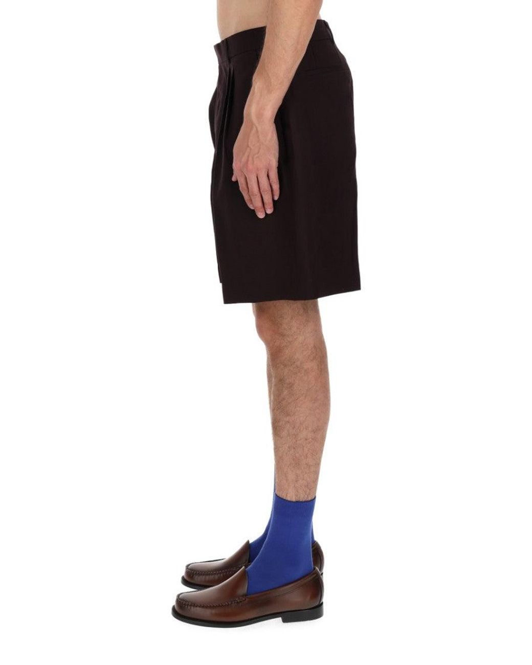 Paul Smith Black Linen Shorts Size 34 for men