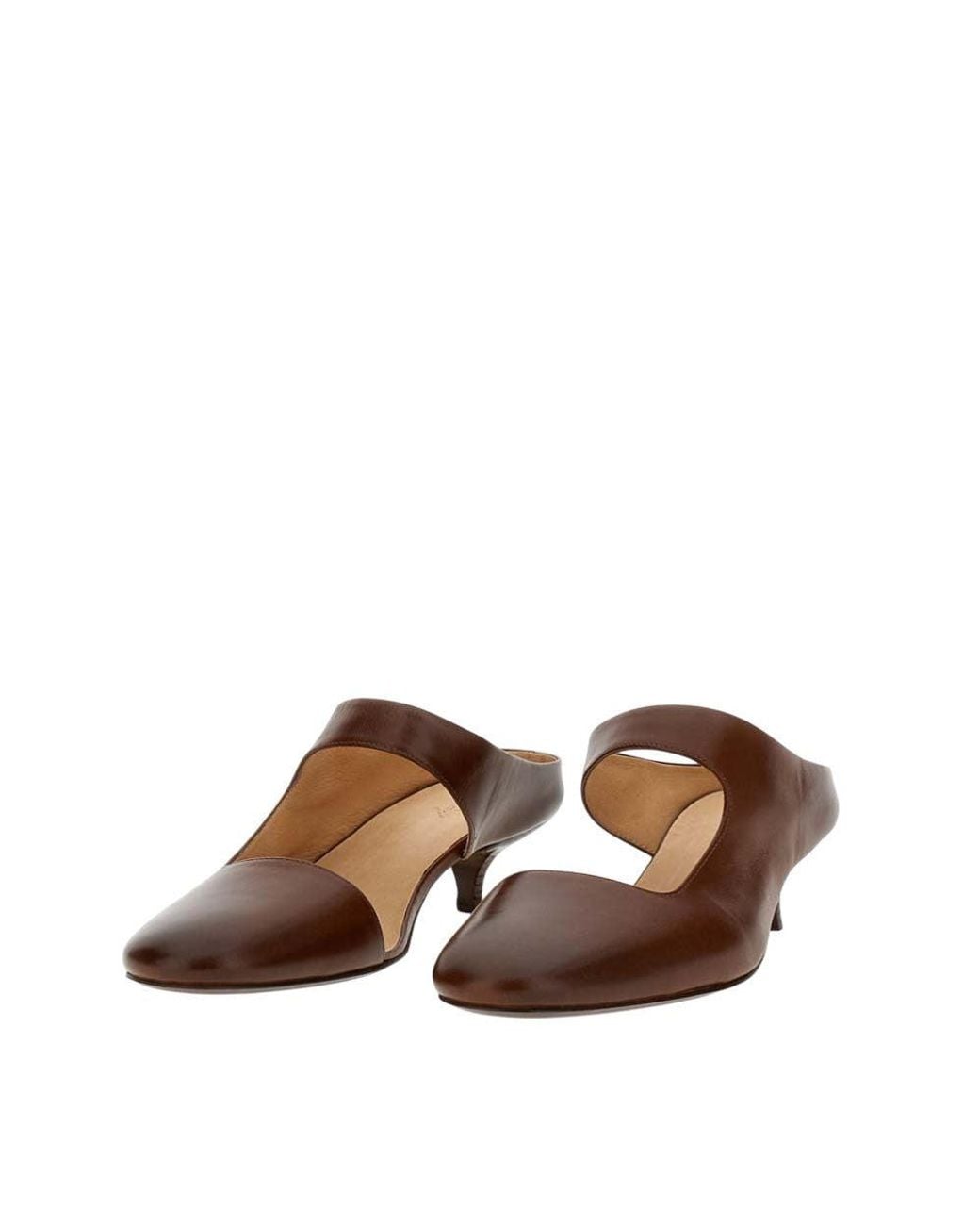 Marsèll Brown Dark Slip-On Pumps