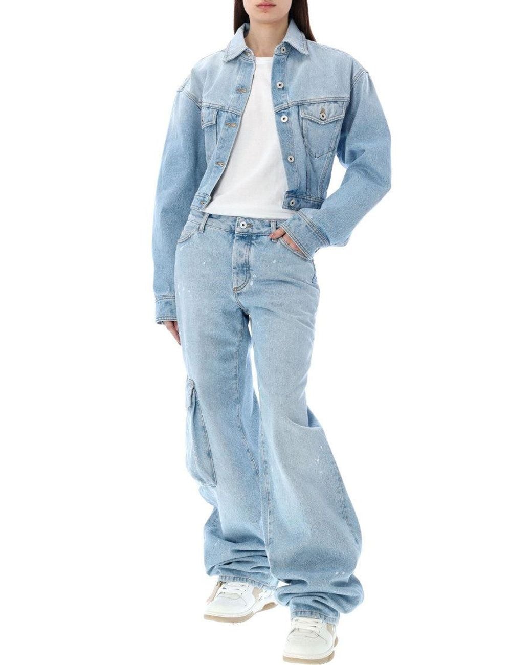 Off-White c/o Virgil Abloh Blue Toybox Denim Cargo