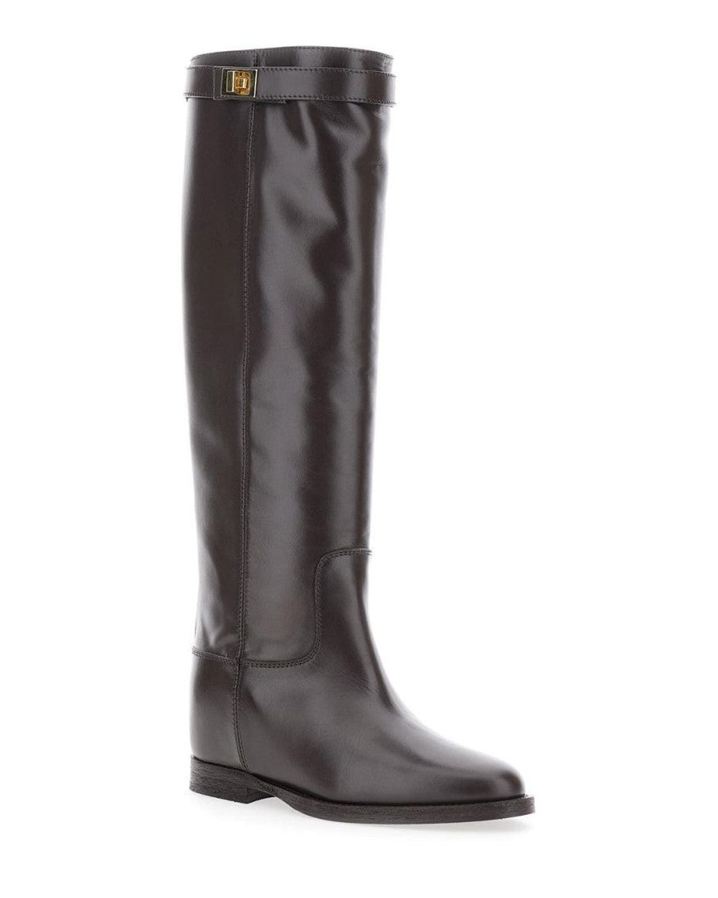 Via Roma 15 Brown Leather Boots