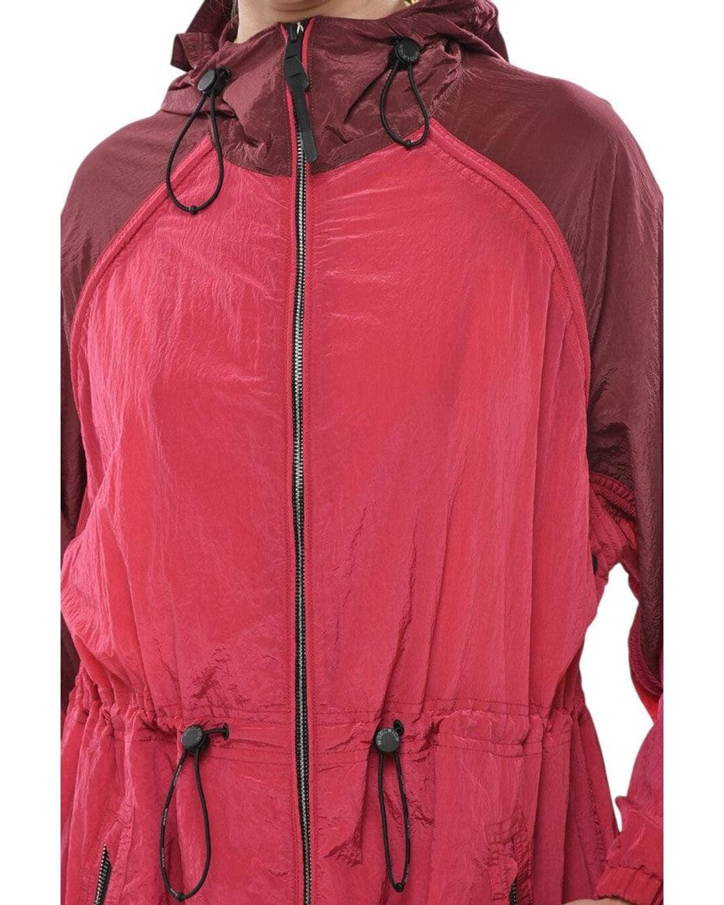 Woolrich Red Hood Trench Coat