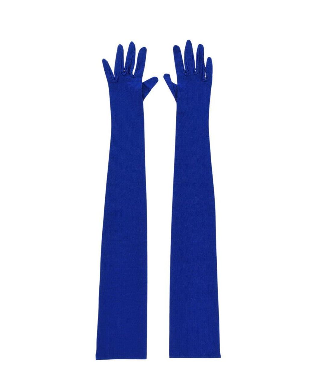 Alexandre Vauthier Blue Logo Opera Gloves