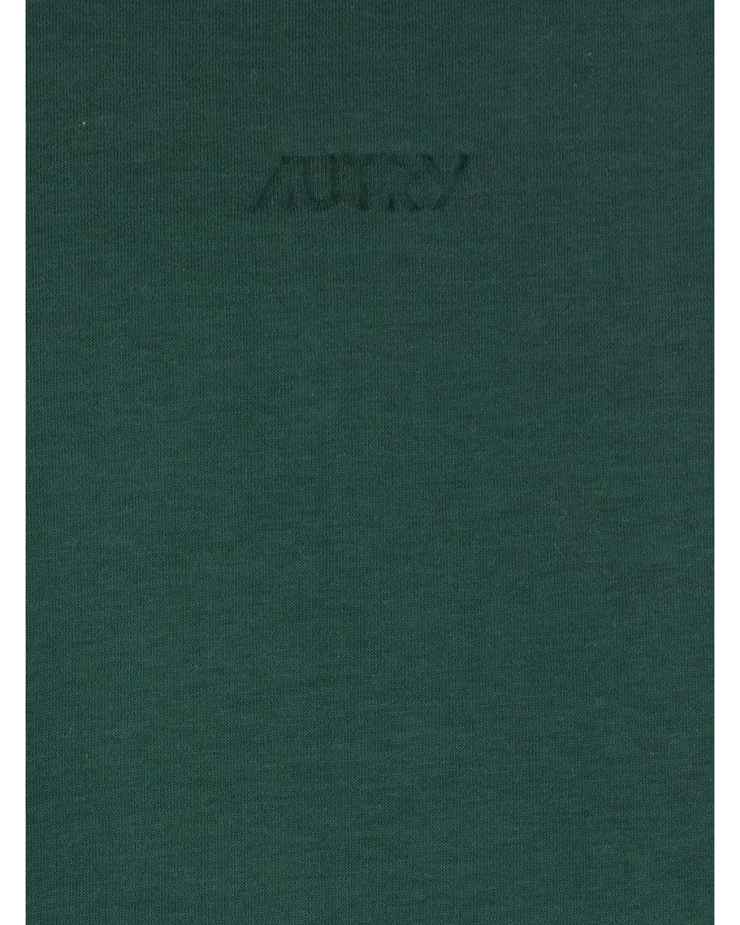 Autry Green Hoodie With Dropped Shoulders for men
