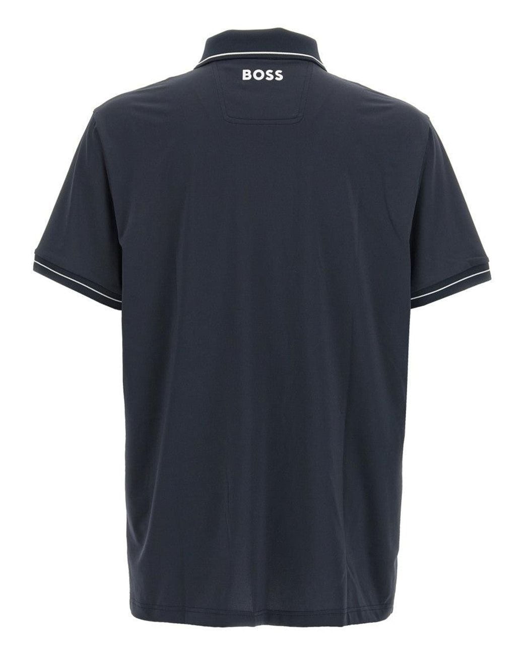 Boss Blue Logo Shirt Collar Polo for men