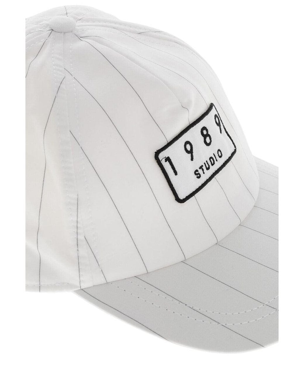 1989 STUDIO White Stripes Baseball Cap for men