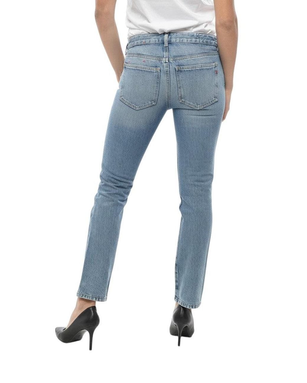 DIESEL Blue Slim Mid Rise Jeans