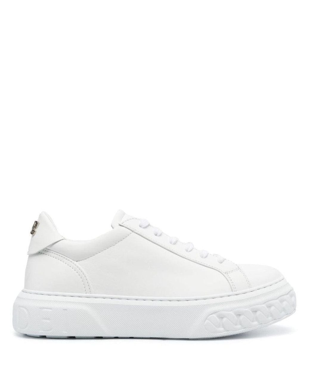 Casadei White Leather Sneakers