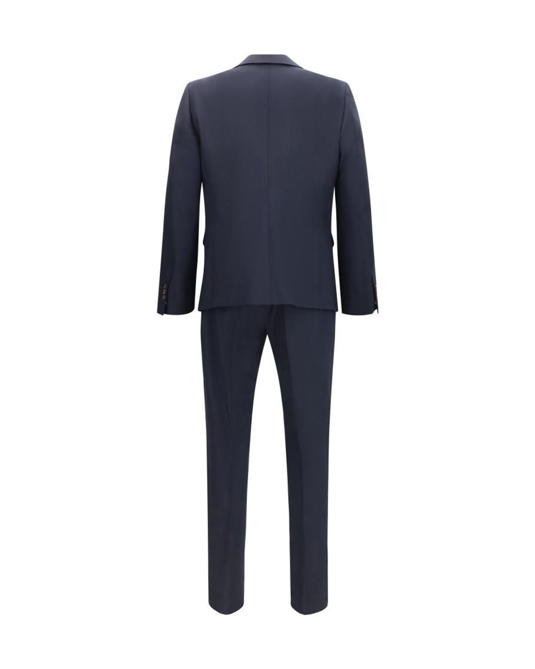DSquared² Blue Single-Breasted Wool-Blend Suit for men