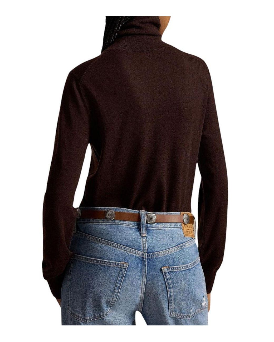 Polo Ralph Lauren Red Knitted Turtle Neck Sweater