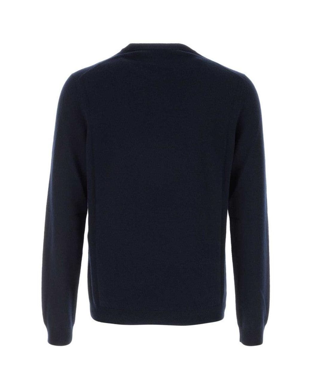 Gucci Blue Solid Sweater for men