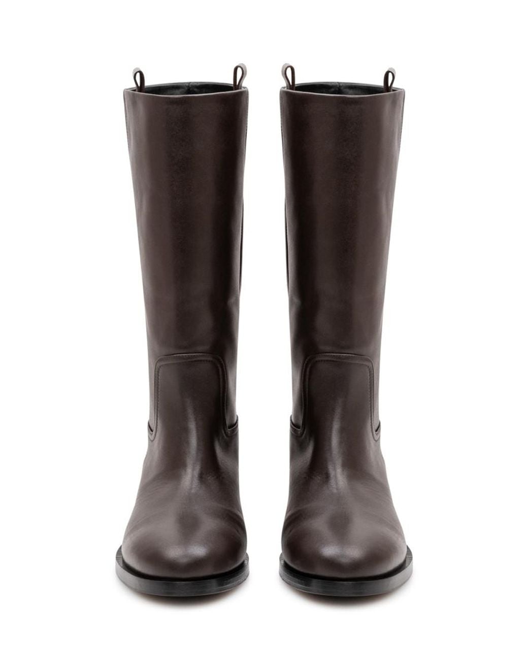 Aeyde Brown Leather Classic Boots