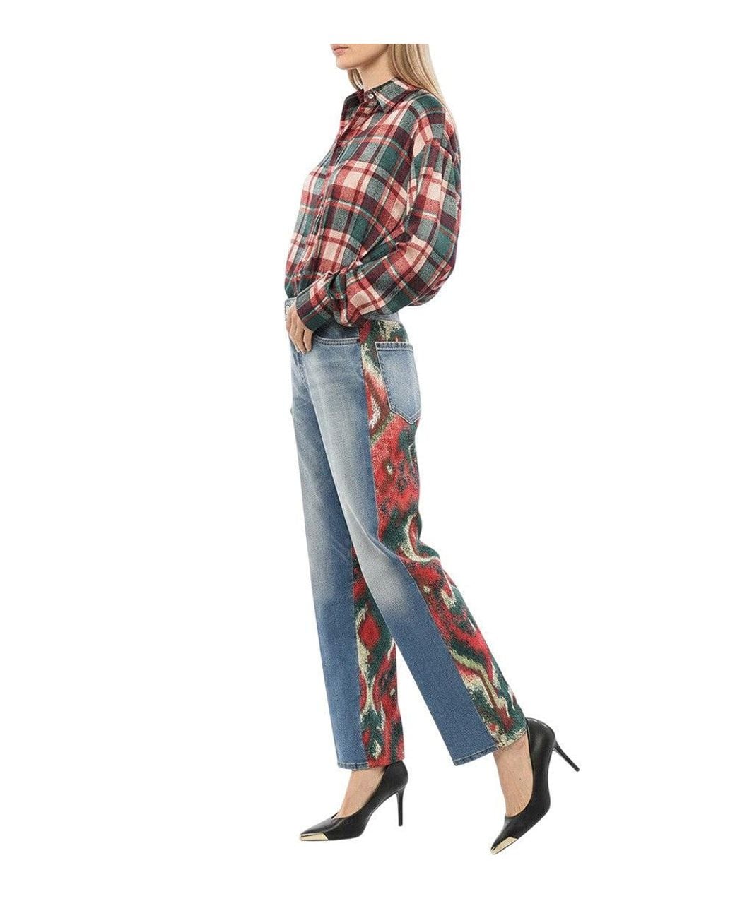 DSquared² Blue Straight High Rise Jeans