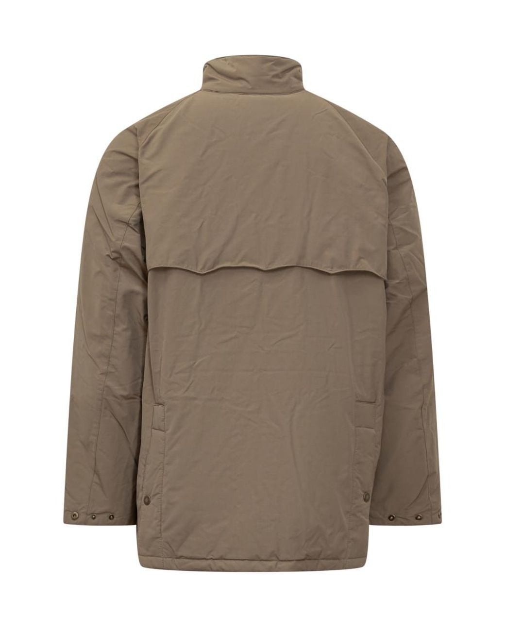 Barbour Brown Solid Band Collar Jacket for men