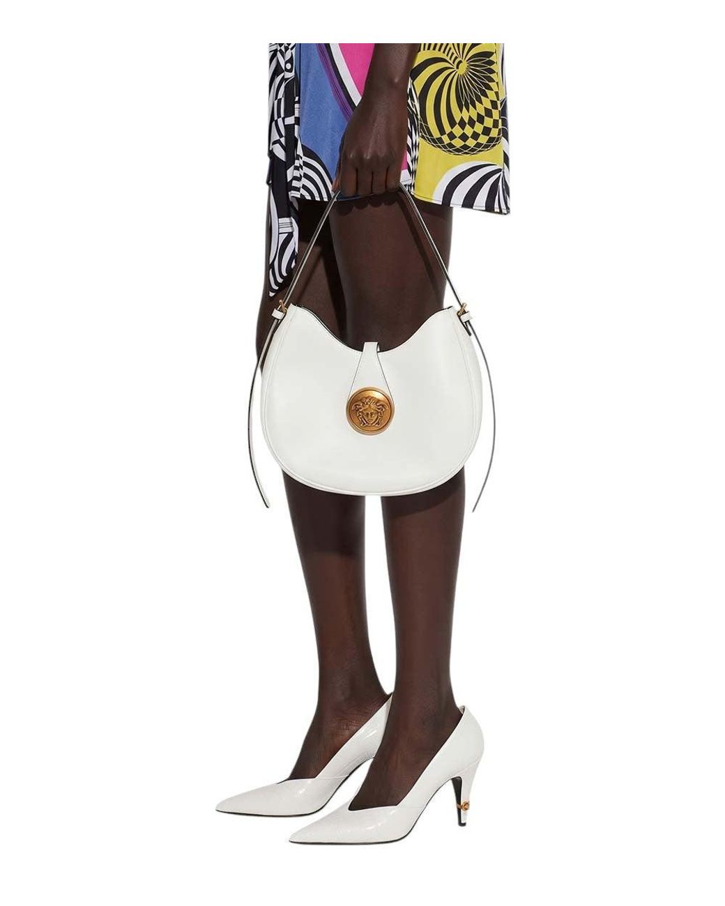 Versace Natural Embleme Small Hobo