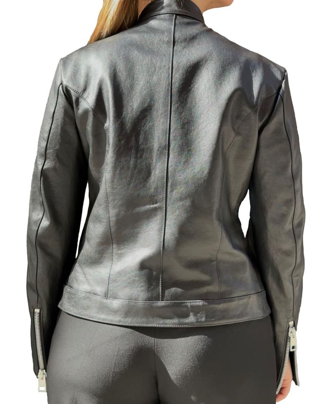 LA ROSE Black Leather Jacket
