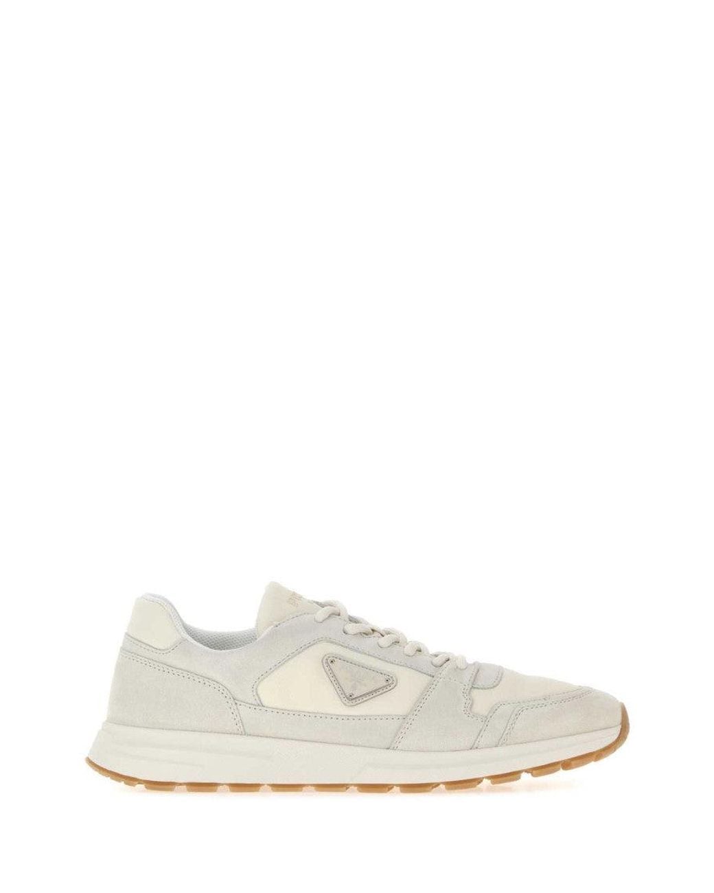 Prada White Sleek Sneaker for men