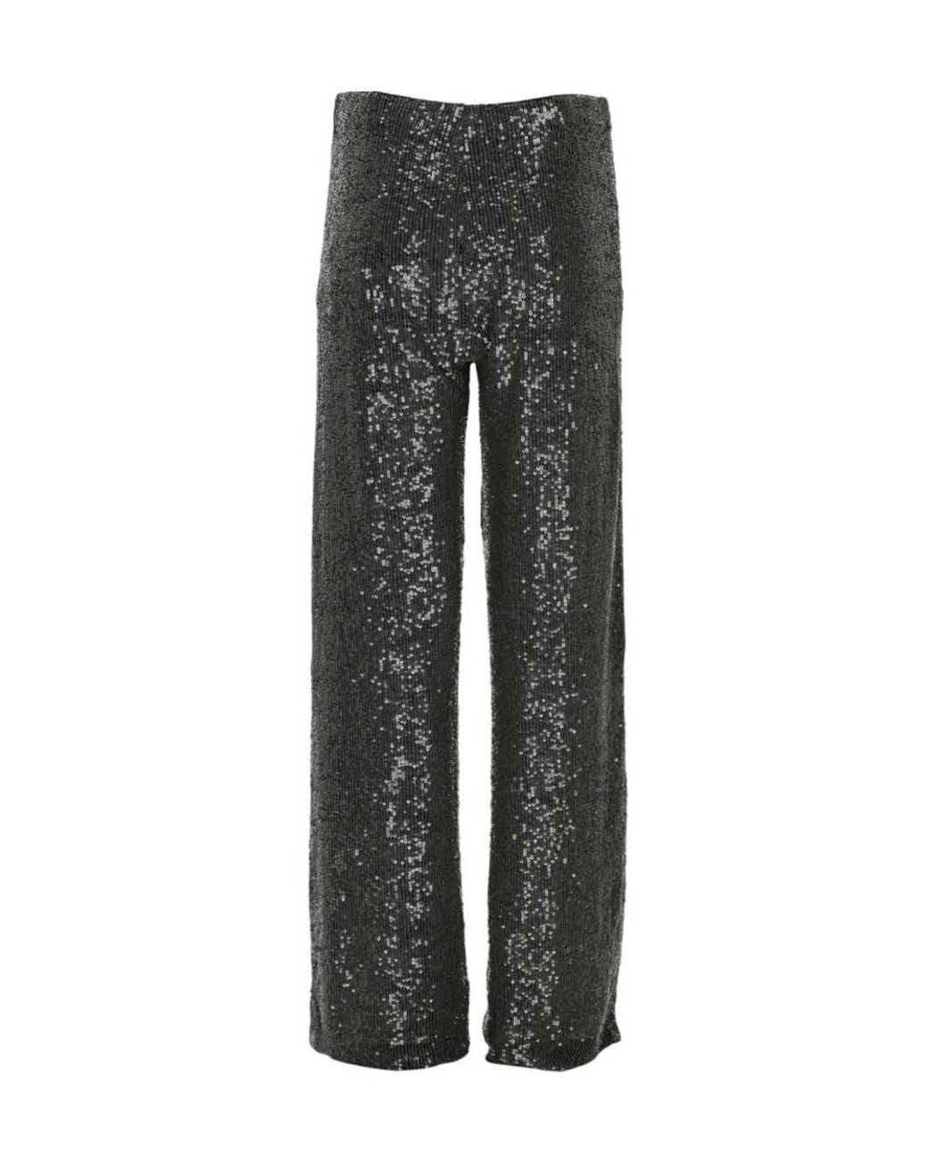 P.A.R.O.S.H. Gray Straight Flat Front Pants