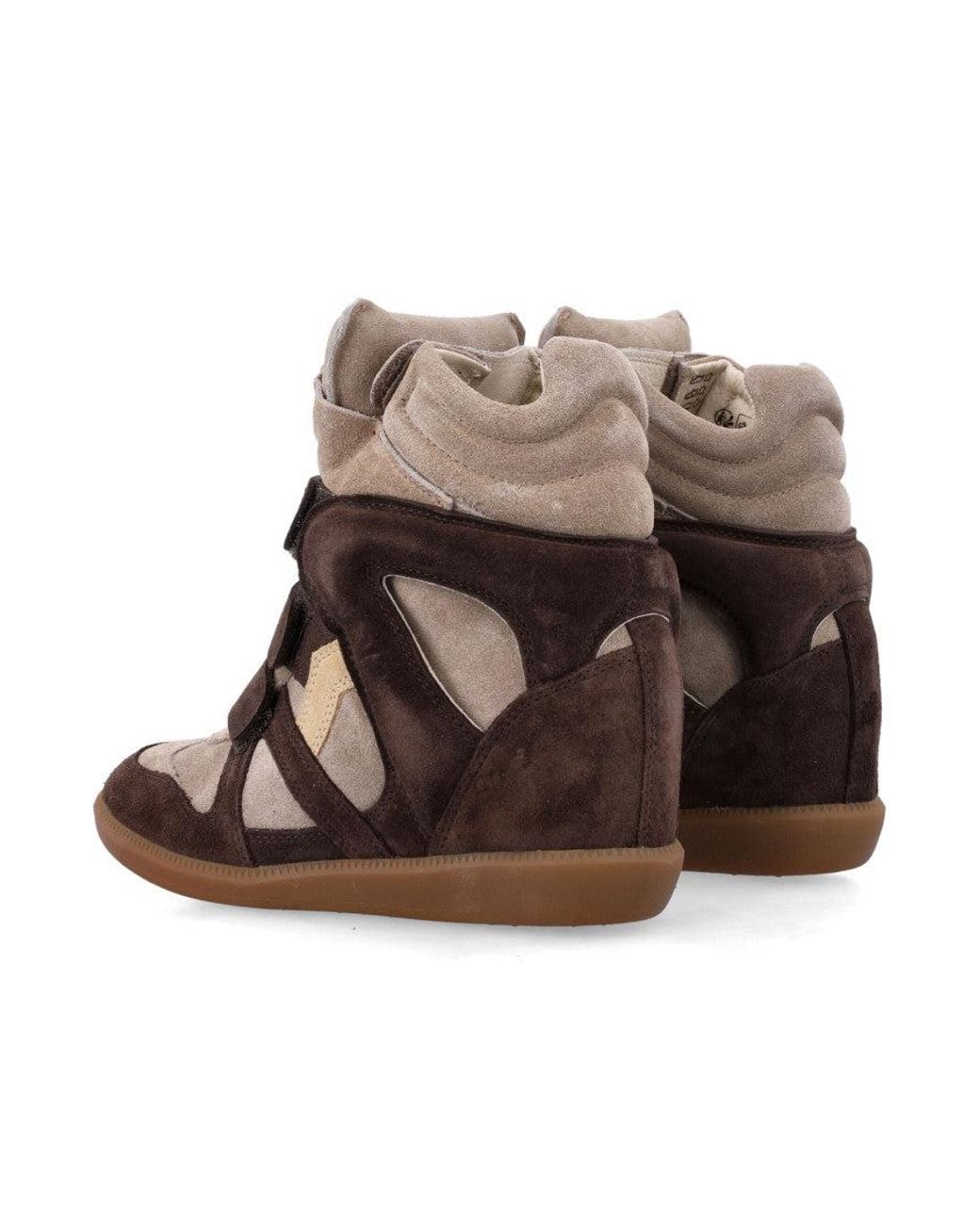 Isabel Marant Brown Color Block Sneakers