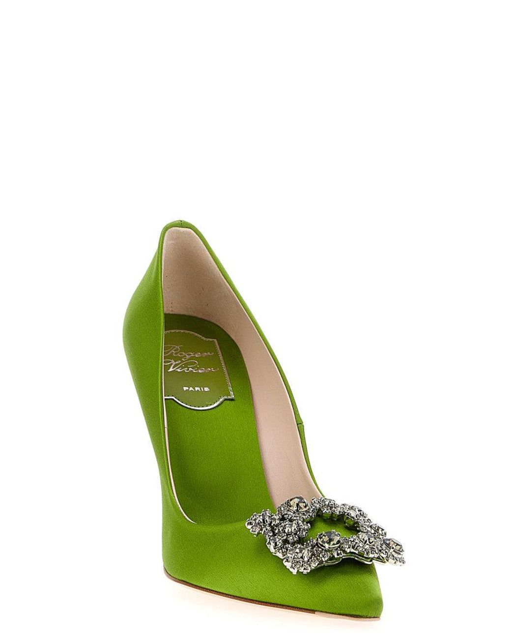 Roger Vivier Green Slip On Pumps