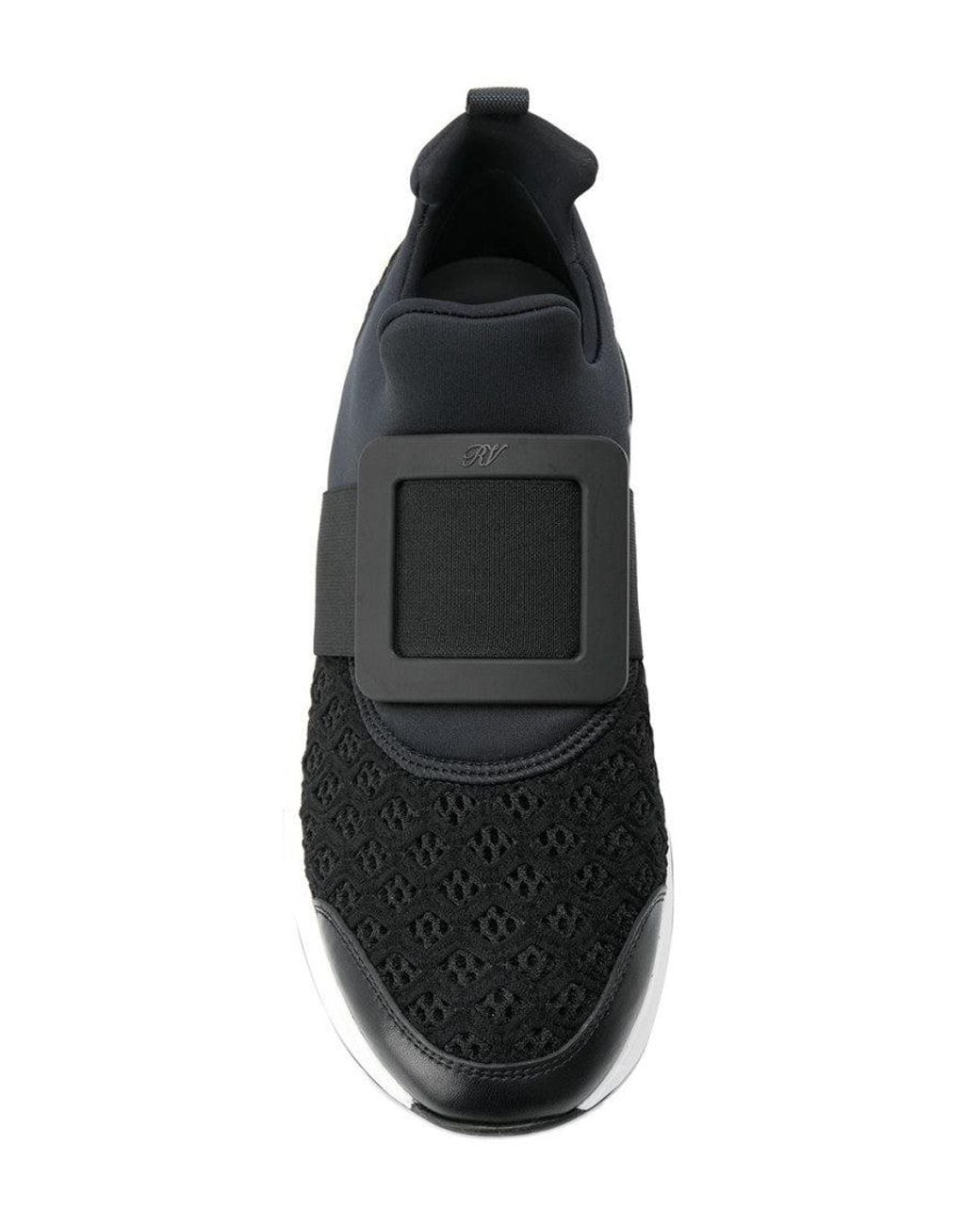 Roger Vivier Black Slip On Sneakers