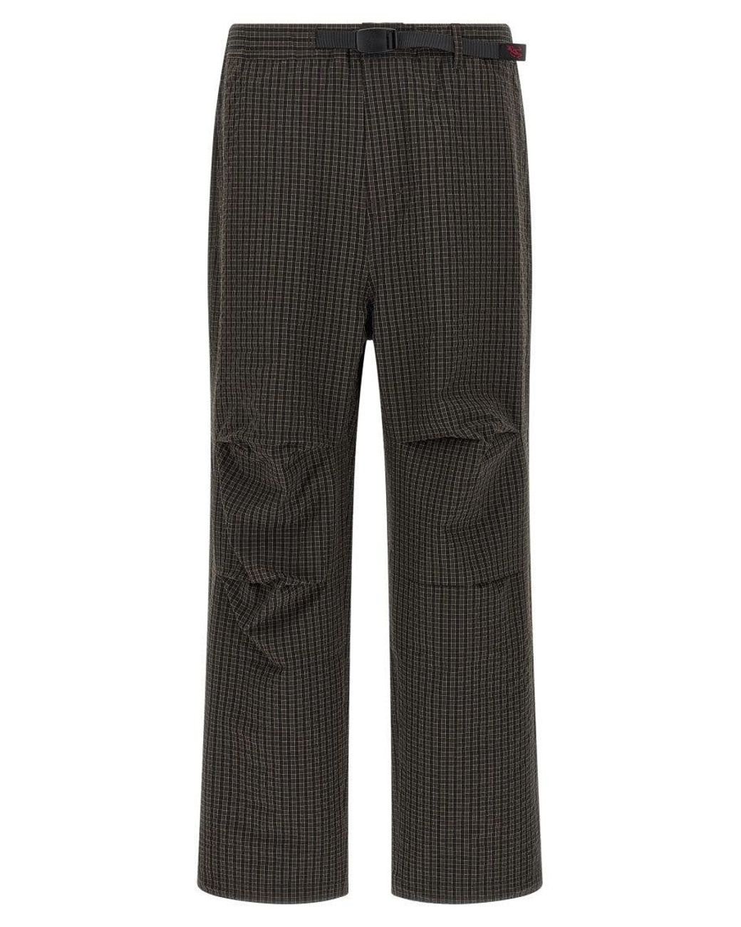 Gramicci Gray 'Northside Plaid' Pants for men
