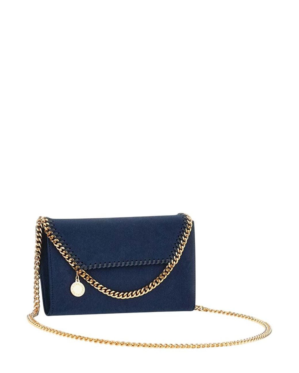 Stella McCartney Blue Falabella Small Crossbody Bag