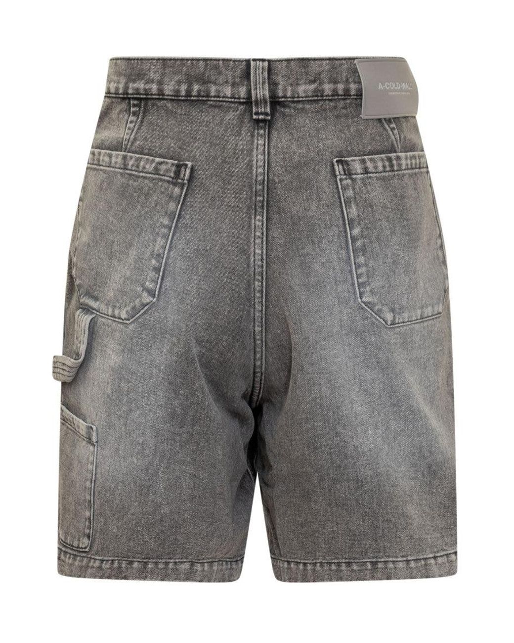 A_COLD_WALL* Gray Dark Solid Shorts for men